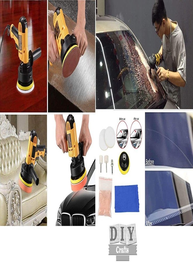 دي آي واي كرافتس مجموعة أدوات يدوية الصنع 100 غرام، أكسيد السيريوم الأبيض، 8 قطع، مسحوق أكسيد السيريوم لتلميع زجاج السيارات الأمامي مقاس 3 بوصات، إزالة الخدوش، مزيل التلميع، إصلاح، TREO 95% 2.5 (مجموعة 100 غرام، أكسيد السيريوم الأبيض) - Image 2